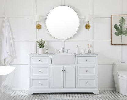 Elegant Furniture & Lighting - Franklin 60 inch Single bathroom vanity in white - VF60260WH veiw 5