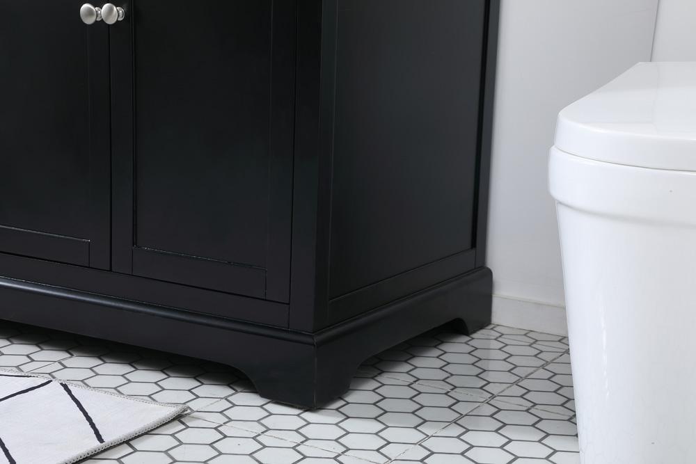 Elegant Furniture & Lighting - Franklin 72 inch double bathroom vanity in black - VF60272DBK veiw 7