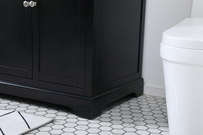 Elegant Furniture & Lighting - Franklin 72 inch double bathroom vanity in black - VF60272DBK veiw 7