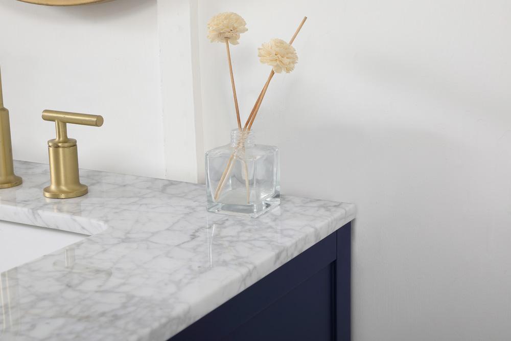 Elegant Furniture & Lighting - Franklin 72 inch double bathroom vanity in blue - VF60272DBL veiw 6
