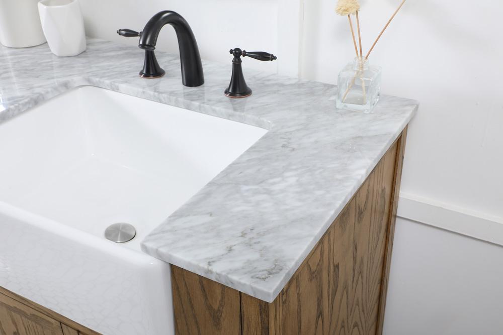 Elegant Furniture & Lighting - Franklin 72 inch double bathroom vanity in driftwood - VF60272DDW veiw 6
