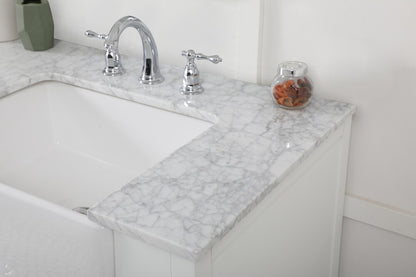 Elegant Furniture & Lighting - Franklin 72 inch double bathroom vanity in white - VF60272DWH veiw 6