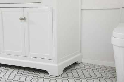 Elegant Furniture & Lighting - Franklin 72 inch double bathroom vanity in white - VF60272DWH veiw 7