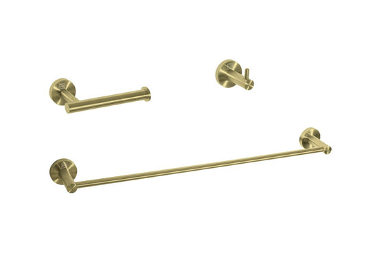 Elegant Furniture & Lighting - Freya 3-Piece Bathroom Hardware Set in Brushed Gold - HWB-11S3HBGD veiw 1