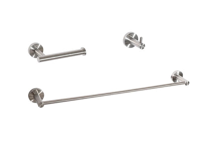 Elegant Furniture & Lighting - Freya 3-Piece Bathroom Hardware Set in Brushed Nickel - HWB-11S3HBNK veiw 1