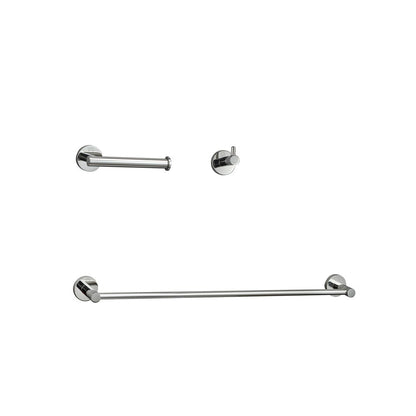 Elegant Furniture & Lighting - Freya 3-Piece Bathroom Hardware Set in Chrome - HWB-11S3HPCH veiw 1