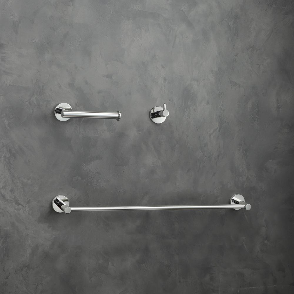 Elegant Furniture & Lighting - Freya 3-Piece Bathroom Hardware Set in Chrome - HWB-11S3HPCH veiw 2