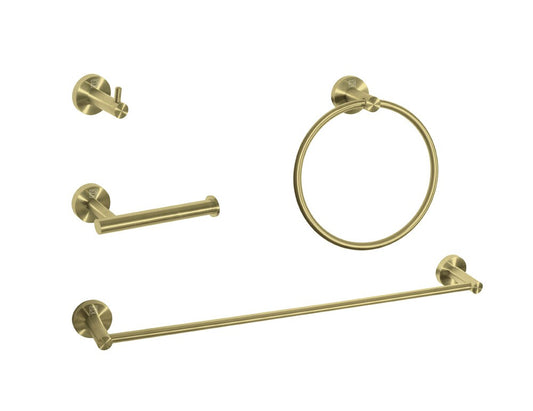 Elegant Furniture & Lighting - Freya 4-Piece Bathroom Hardware Set in Brushed Gold - HWB-11S4BGD veiw 1