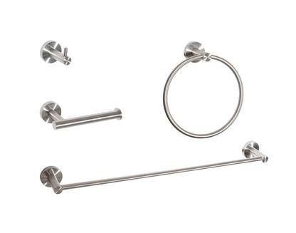 Elegant Furniture & Lighting - Freya 4-Piece Bathroom Hardware Set in Brushed Nickel - HWB-11S4BNK veiw 1