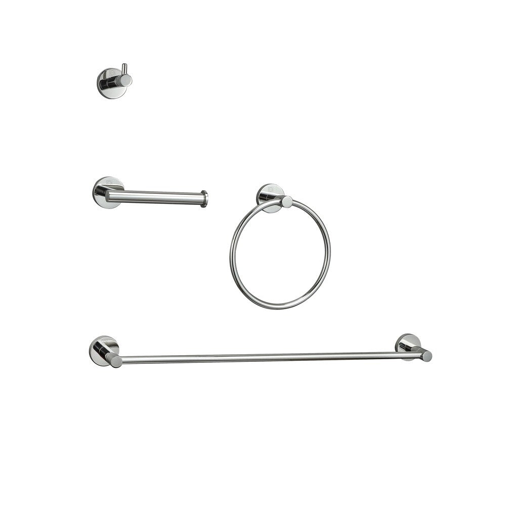 Elegant Furniture & Lighting - Freya 4-Piece Bathroom Hardware Set in Chrome - HWB-11S4PCH veiw 1