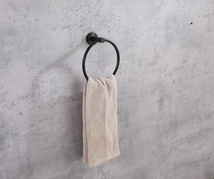 Elegant Furniture & Lighting - Freya 4-Piece Bathroom Hardware Set in Matte Black - HWB-11S4MBK veiw 6