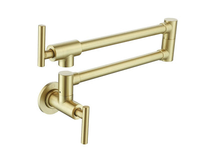 Elegant Furniture & Lighting - Gabriel Wall Mounted Pot Filler in Brushed Gold - FAK-312BGD veiw 1