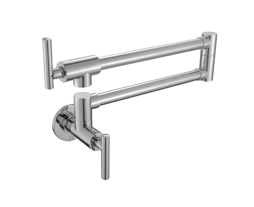 Elegant Furniture & Lighting - Gabriel Wall Mounted Pot Filler in Brushed Nickel - FAK-312BNK veiw 1