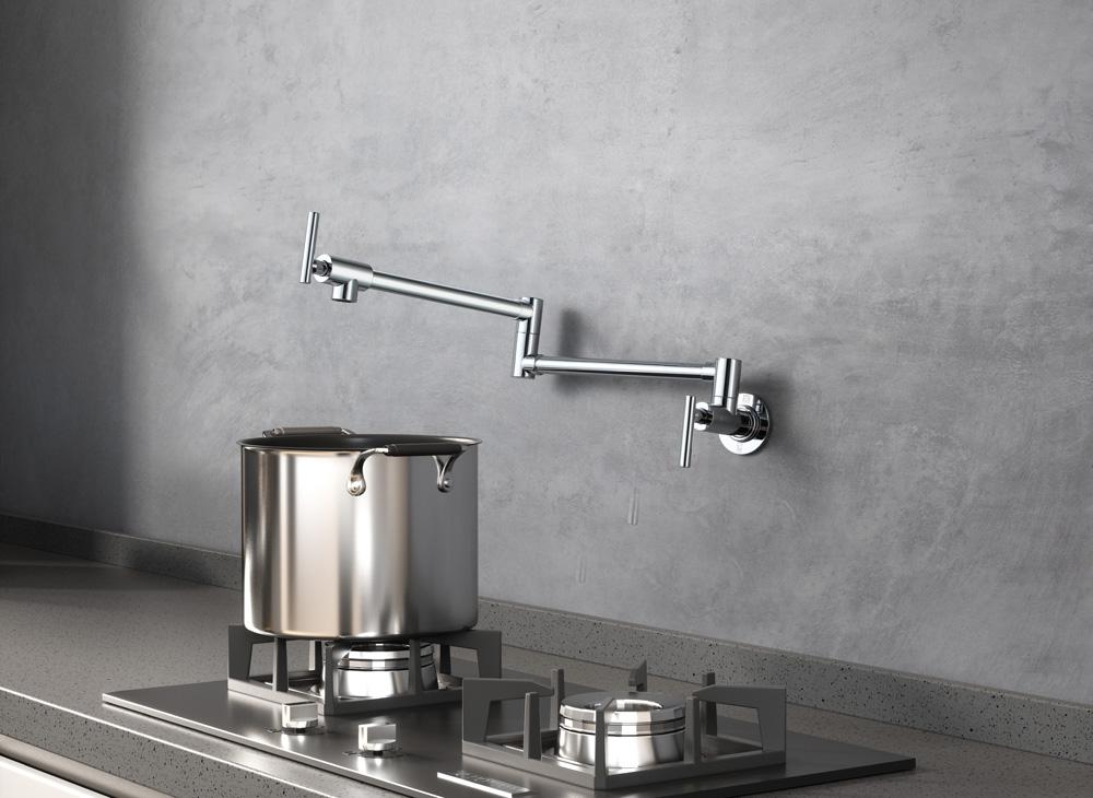 Elegant Furniture & Lighting - Gabriel Wall Mounted Pot Filler in Chrome - FAK-312PCH veiw 3