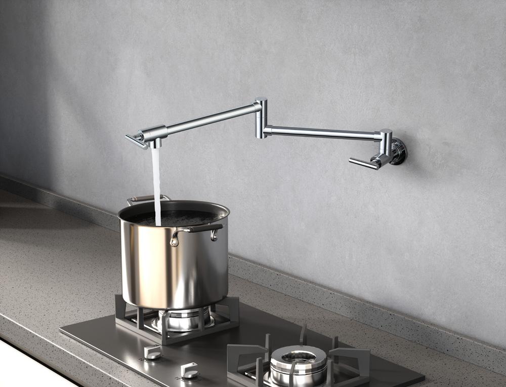 Elegant Furniture & Lighting - Gabriel Wall Mounted Pot Filler in Chrome - FAK-312PCH veiw 5