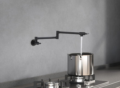 Elegant Furniture & Lighting - Gabriel Wall Mounted Pot Filler in Matte Black - FAK-312MBK veiw 3