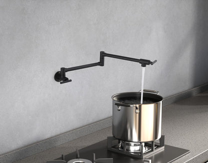 Elegant Furniture & Lighting - Gabriel Wall Mounted Pot Filler in Matte Black - FAK-312MBK veiw 4
