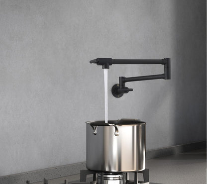 Elegant Furniture & Lighting - Gabriel Wall Mounted Pot Filler in Matte Black - FAK-312MBK veiw 5