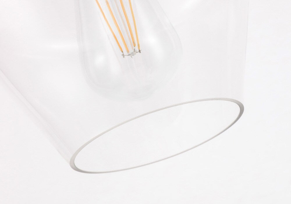 Elegant Furniture & Lighting - Gene 1 light Brass and Clear glass Flush mount - LD2254BR veiw 5