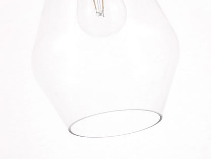 Elegant Furniture & Lighting - Gene 1 light Black and Clear glass pendant - LD2260BK veiw 4