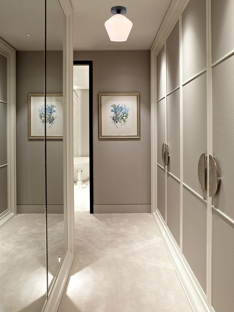 Elegant Furniture & Lighting - Gene 1 light Black and Frosted white glass Flush mount - LD2255BK veiw 2