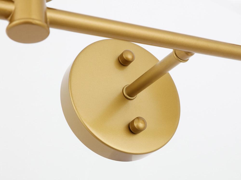 Elegant Furniture & Lighting - Gene 2 light Brass and Clear glass Wall sconce - LD2312BR veiw 14