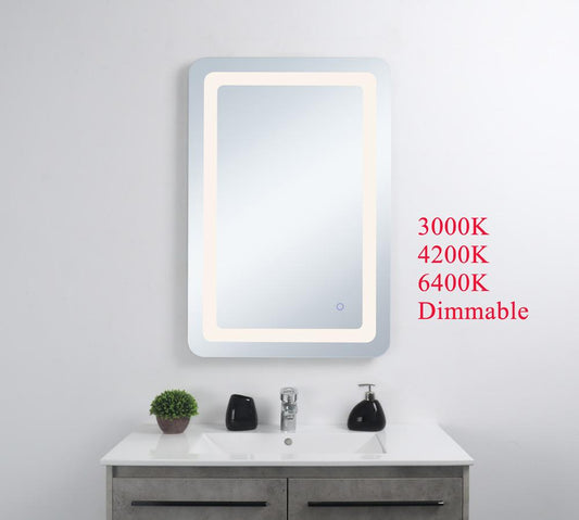 Elegant Furniture & Lighting - Genesis 18in x 30in soft edge LED mirror - MRE31830 veiw 2