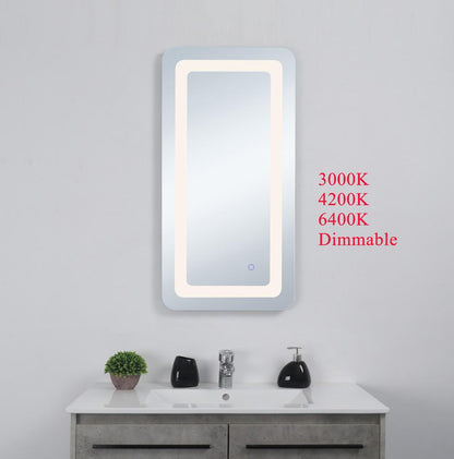 Elegant Furniture & Lighting - Genesis 18in x 36in soft edge LED mirror - MRE31836 veiw 2
