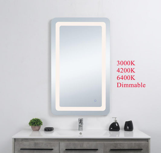 Elegant Furniture & Lighting - Genesis 20in x 40in soft edge LED mirror - MRE32040 veiw 2