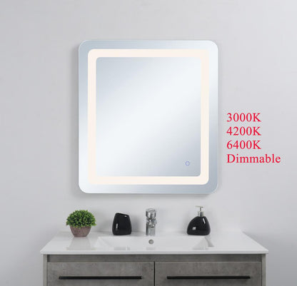 Elegant Furniture & Lighting - Genesis 24in x 30in soft edge LED mirror - MRE32430 veiw 2