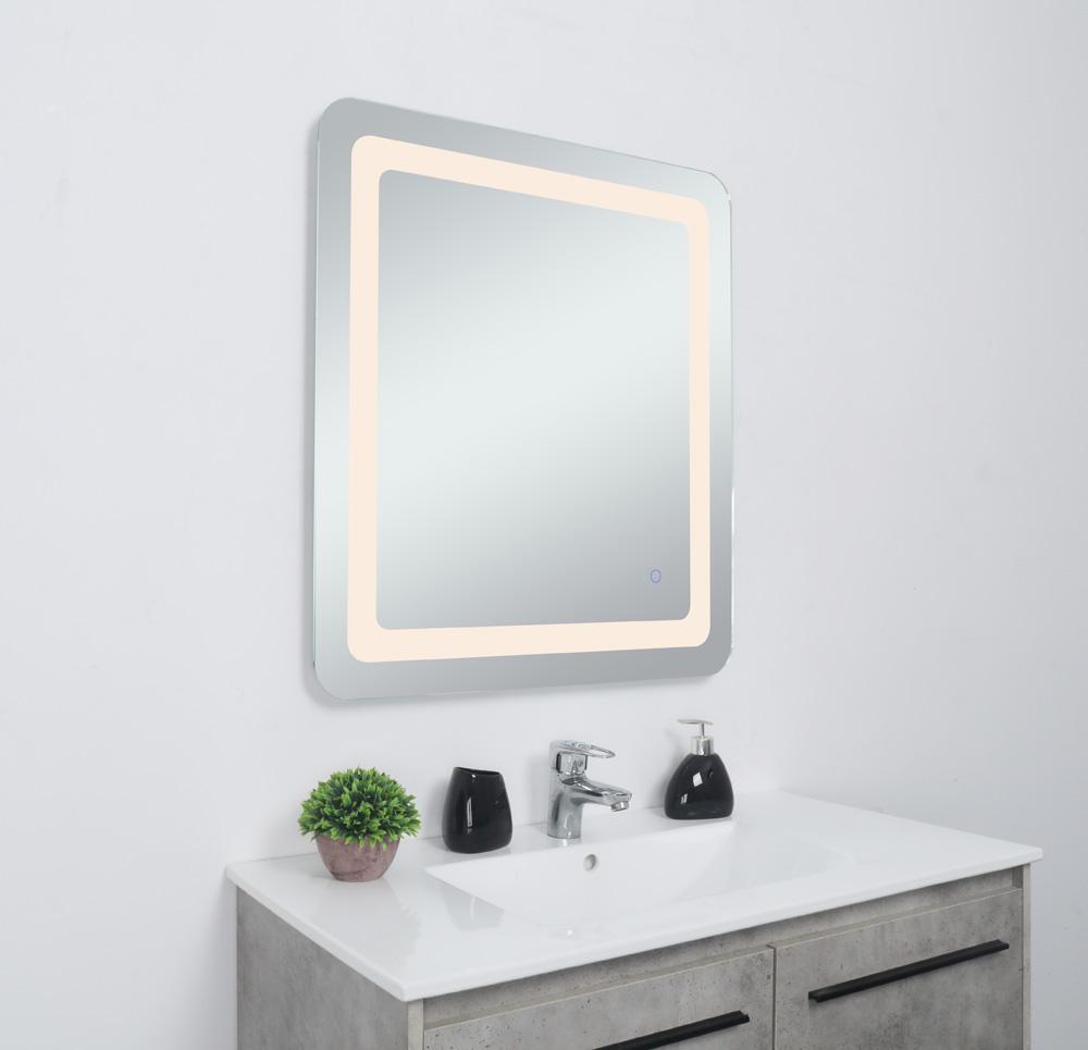 Elegant Furniture & Lighting - Genesis 24in x 30in soft edge LED mirror - MRE32430 veiw 4