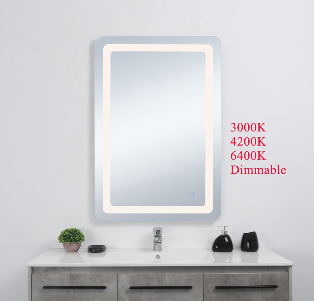 Elegant Furniture & Lighting - Genesis 24in x 40in soft edge LED mirror - MRE32440 veiw 2