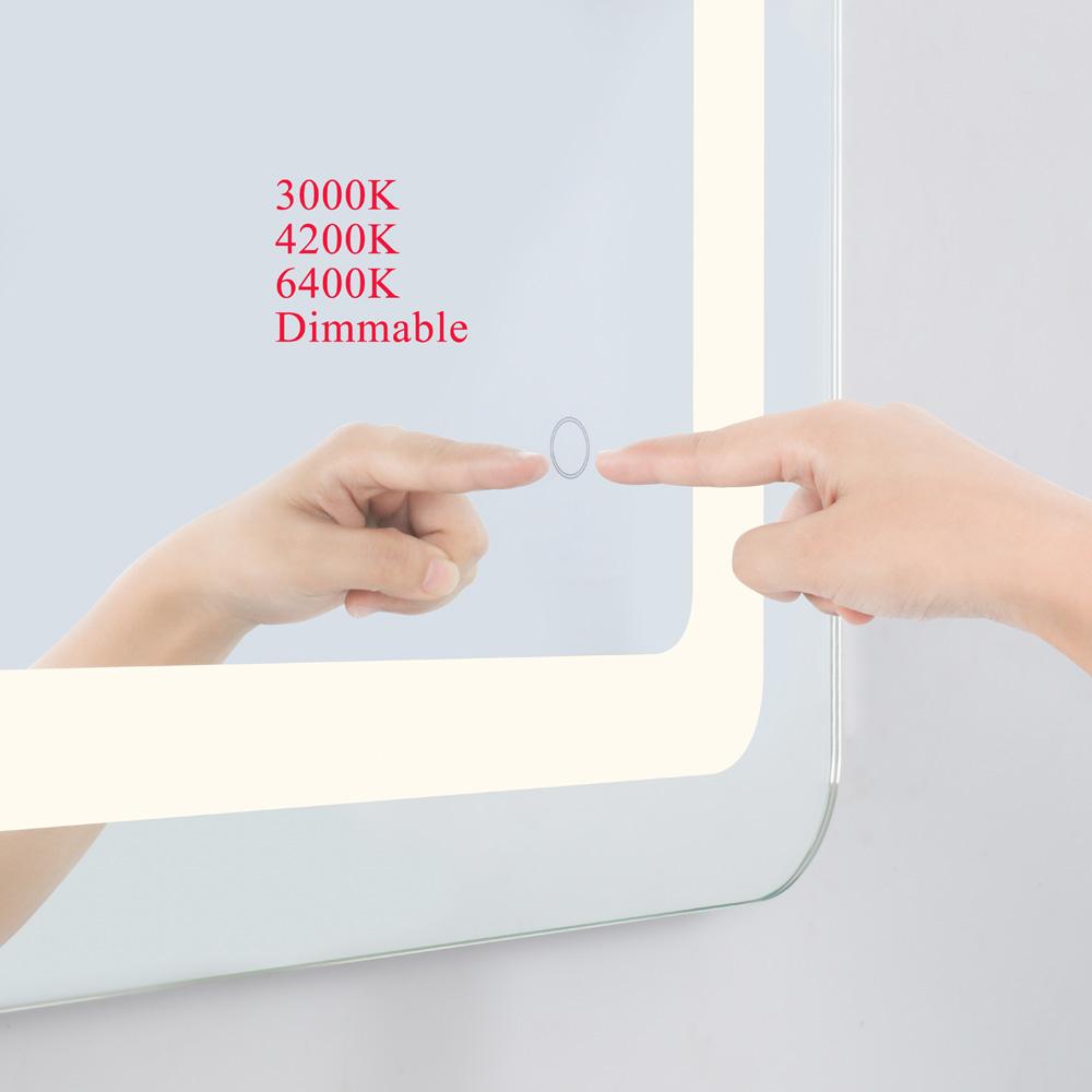 Elegant Furniture & Lighting - Genesis 24in x 40in soft edge LED mirror - MRE32440 veiw 7