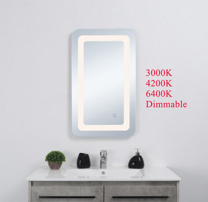 Elegant Furniture & Lighting - Genesis 27in x 30in soft edge LED mirror - MRE32730 veiw 2