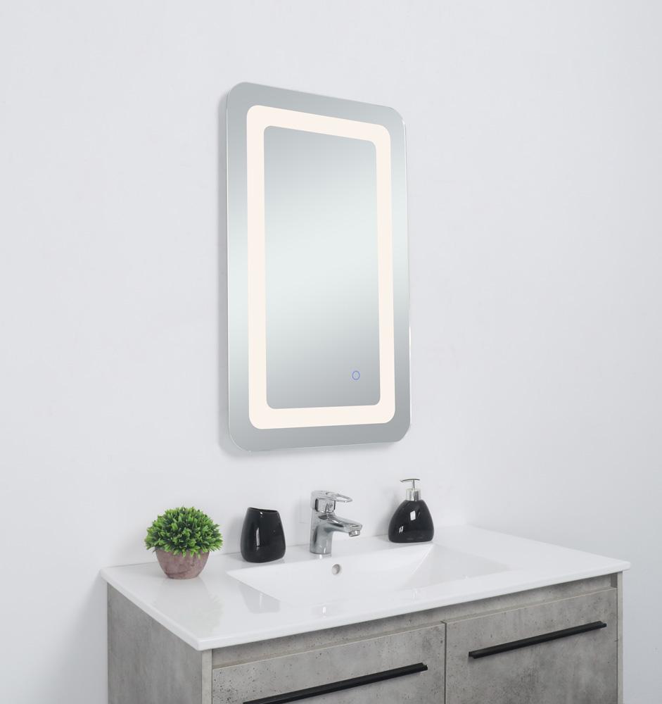Elegant Furniture & Lighting - Genesis 27in x 30in soft edge LED mirror - MRE32730 veiw 3