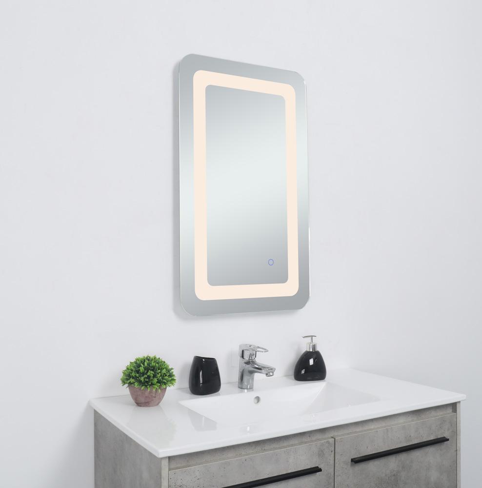 Elegant Furniture & Lighting - Genesis 27in x 30in soft edge LED mirror - MRE32730 veiw 4