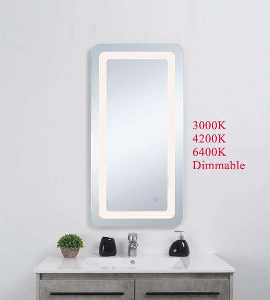 Elegant Furniture & Lighting - Genesis 27in x 40in soft edge LED mirror - MRE32740 veiw 2
