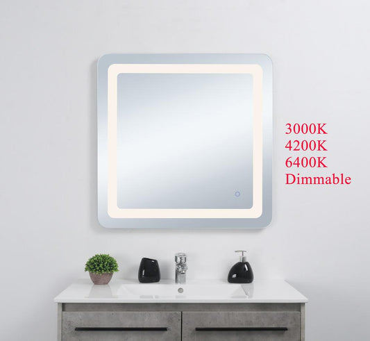 Elegant Furniture & Lighting - Genesis 30in x 30in soft edge LED mirror - MRE33030 veiw 2