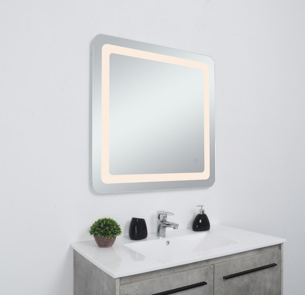 Elegant Furniture & Lighting - Genesis 30in x 30in soft edge LED mirror - MRE33030 veiw 4