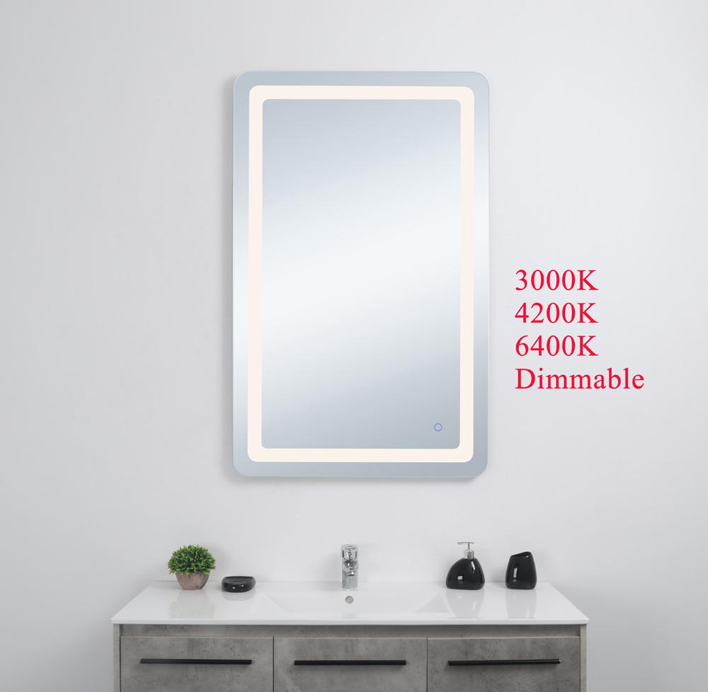 Elegant Furniture & Lighting - Genesis 30in x 48in soft edge LED mirror - MRE33048 veiw 2