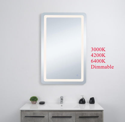 Elegant Furniture & Lighting - Genesis 30in x 48in soft edge LED mirror - MRE33048 veiw 2