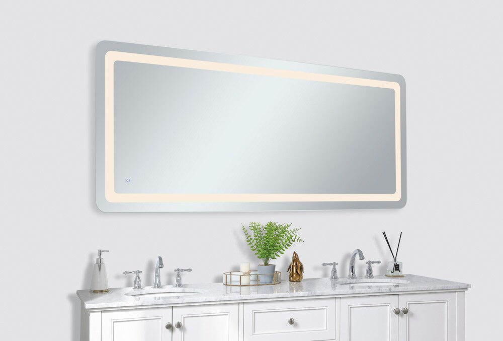 Elegant Furniture & Lighting - Genesis 30in x 72in soft edge LED mirror - MRE33072 veiw 4