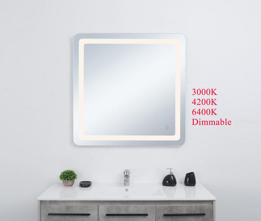 Elegant Furniture & Lighting - Genesis 36in x 36in soft edge LED mirror - MRE33636 veiw 2