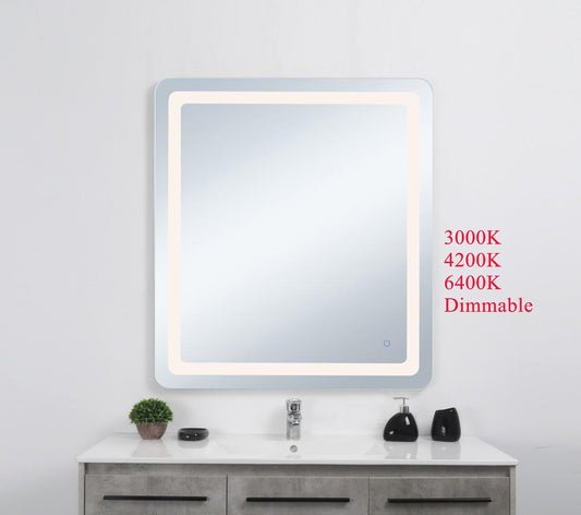 Elegant Furniture & Lighting - Genesis 36in x 40in soft edge LED mirror - MRE33640 veiw 2
