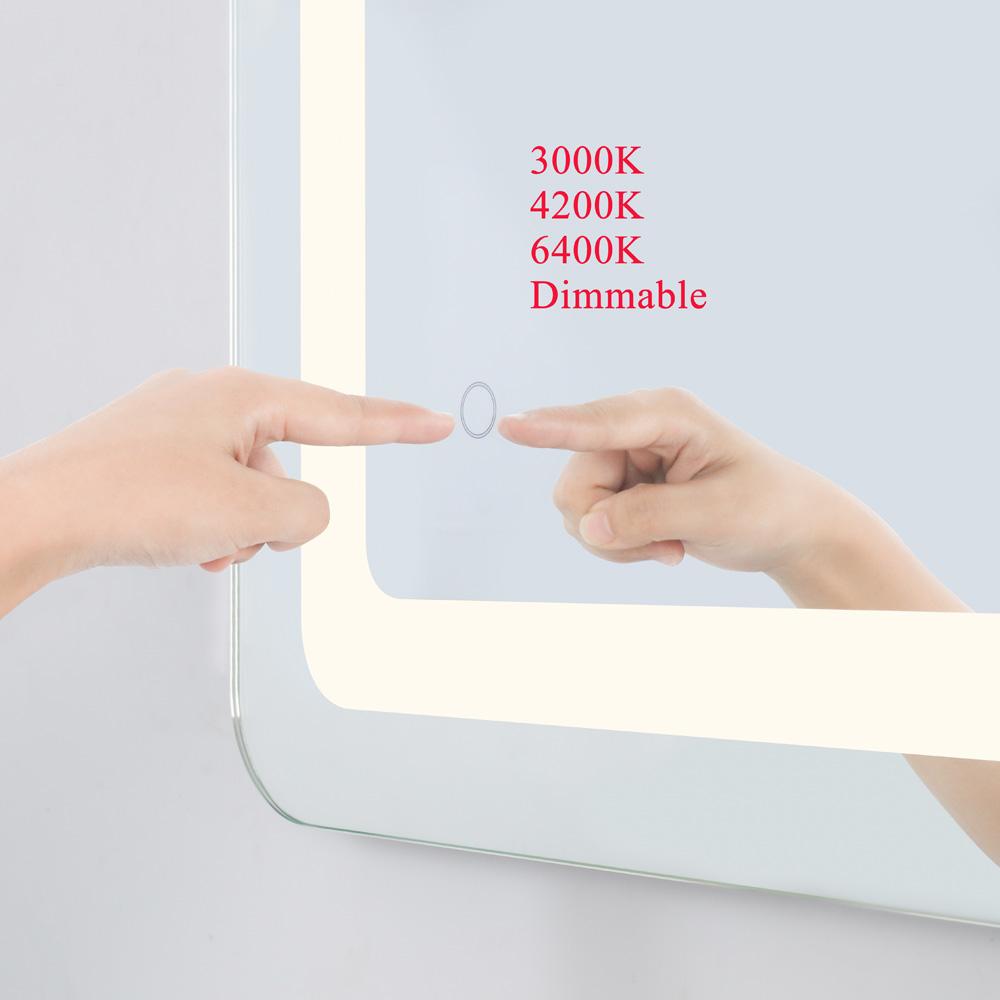 Elegant Furniture & Lighting - Genesis 42in x 72in soft edge LED mirror - MRE34272 veiw 7