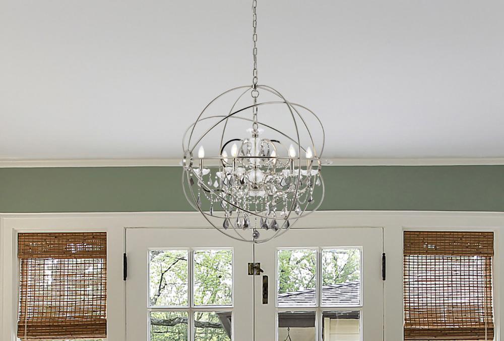 Elegant Furniture & Lighting - Geneva 18 light Dark Bronze Chandelier Clear Royal Cut crystal - 1130G43DB/RC veiw 1