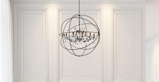 Elegant Furniture & Lighting - Geneva 18 light Rustic Intent Chandelier Clear Royal Cut crystal - 1130G43RI/RC veiw 1