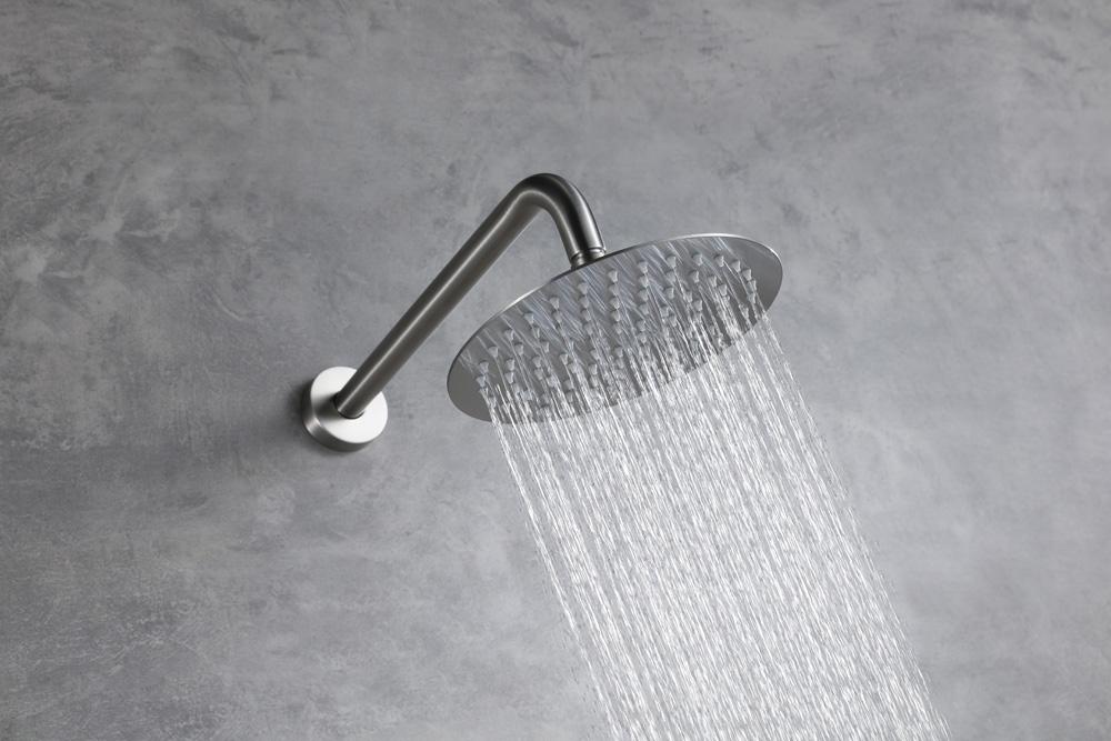 Elegant Furniture & Lighting - George Complete Shower and Tub Faucet with Rough-in Valve in Brushed Nickel - FAS-9002BNK veiw 6