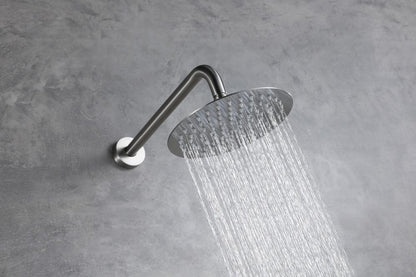 Elegant Furniture & Lighting - George Complete Shower and Tub Faucet with Rough-in Valve in Brushed Nickel - FAS-9002BNK veiw 6