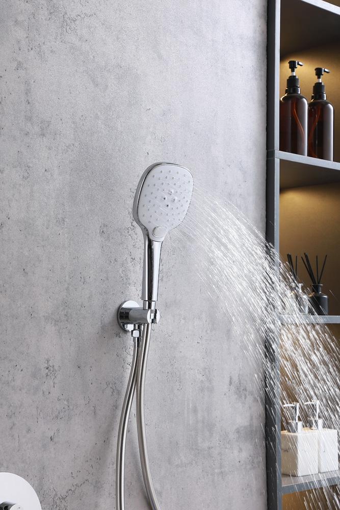 Elegant Furniture & Lighting - George Complete Shower and Tub Faucet with Rough-in Valve in Chrome - FAS-9002PCH veiw 5